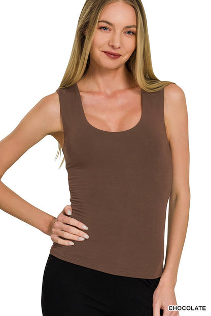 Double Layer Rayon Tank Top