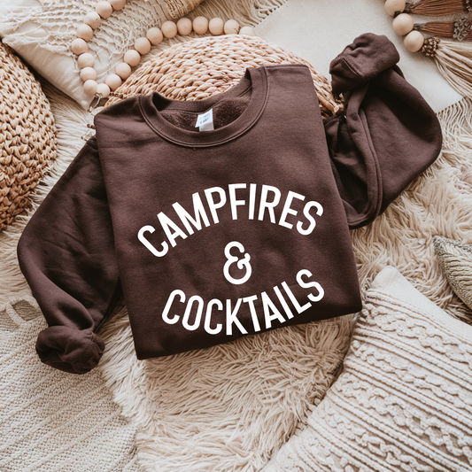 Campfires & Cocktails Crewneck