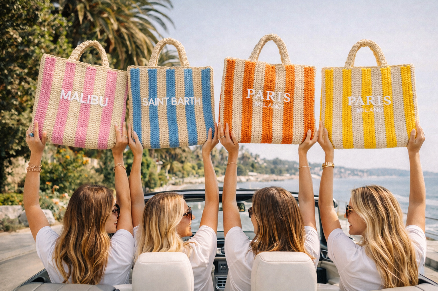 Woven Raffia Tote Bags