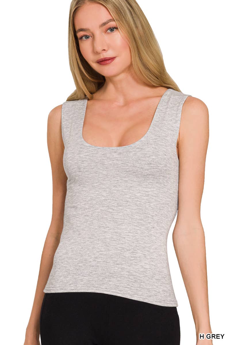 Double Layer Rayon Tank Top