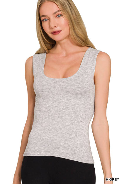 Double Layer Rayon Tank Top