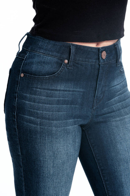 PETITE 29" MID RISE FLARE JEAN