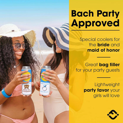 Bachelorette Slim Can Cooler Set - 12 Pack - Party Animal