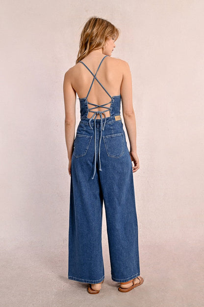 Woven Jumpsuit - Denim