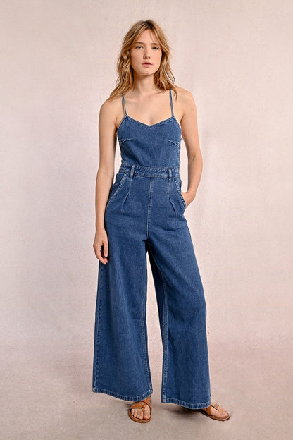 Woven Jumpsuit - Denim
