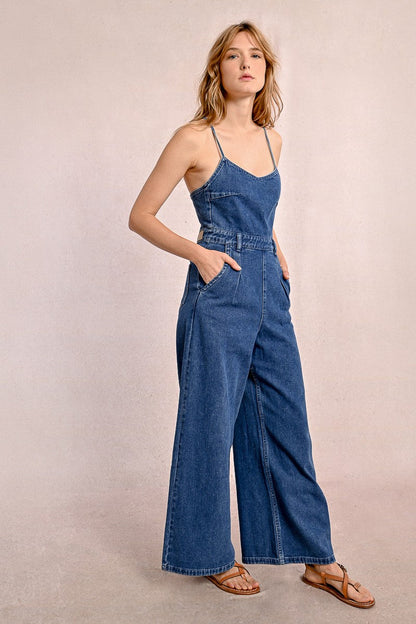 Woven Jumpsuit - Denim