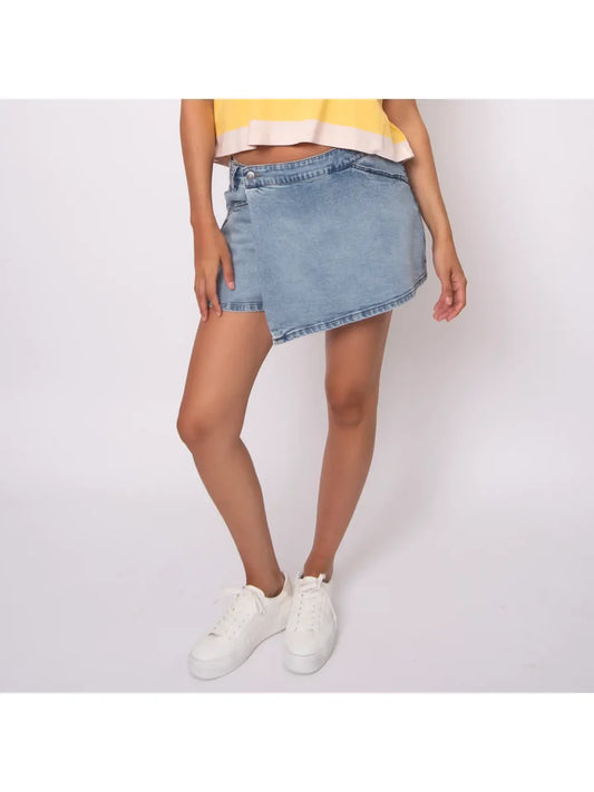 Fiona Stretch Denim Skort