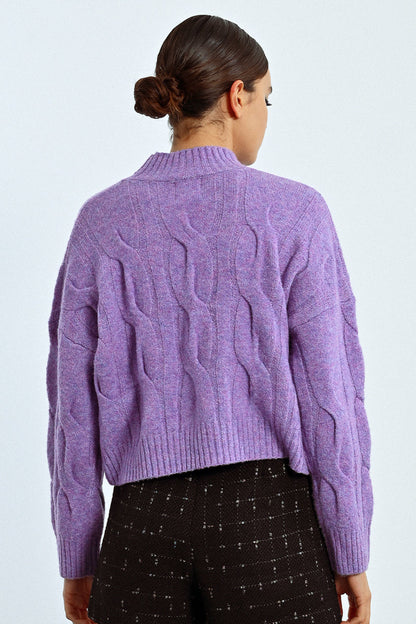 MB Young Ladies Knitted Sweater- Mauve