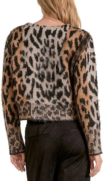 Brown Cheetah Sweater