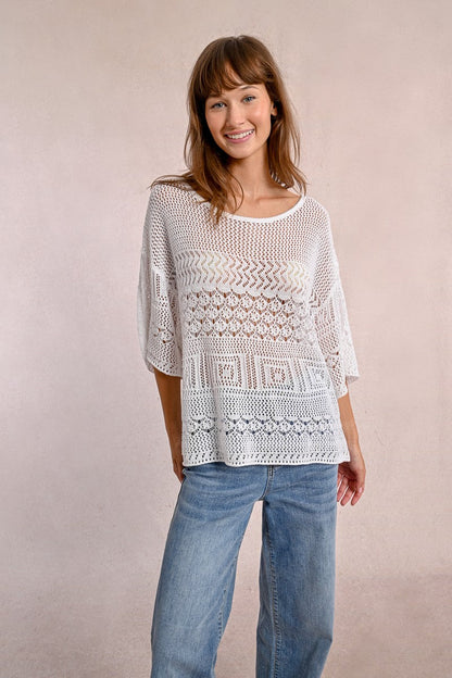 Openwork Knitted Sweater