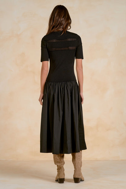 Mix Media Midi Dress