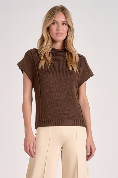 Sleeveless Sweater Crewneck