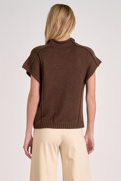 Sleeveless Sweater Crewneck