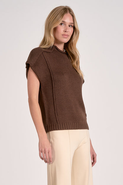 Sleeveless Sweater Crewneck