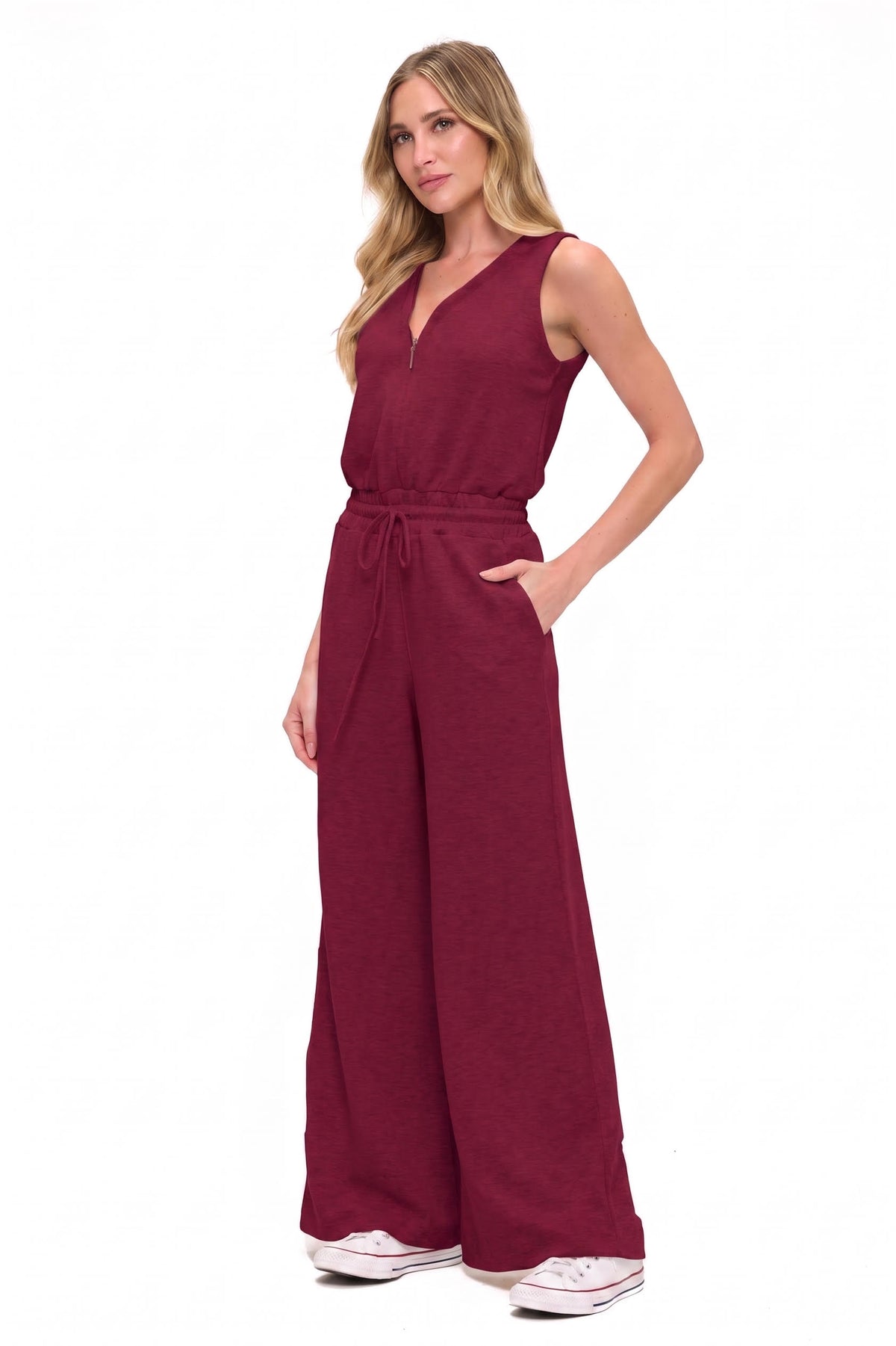 Scuba Wide Leg Jumpsuit
