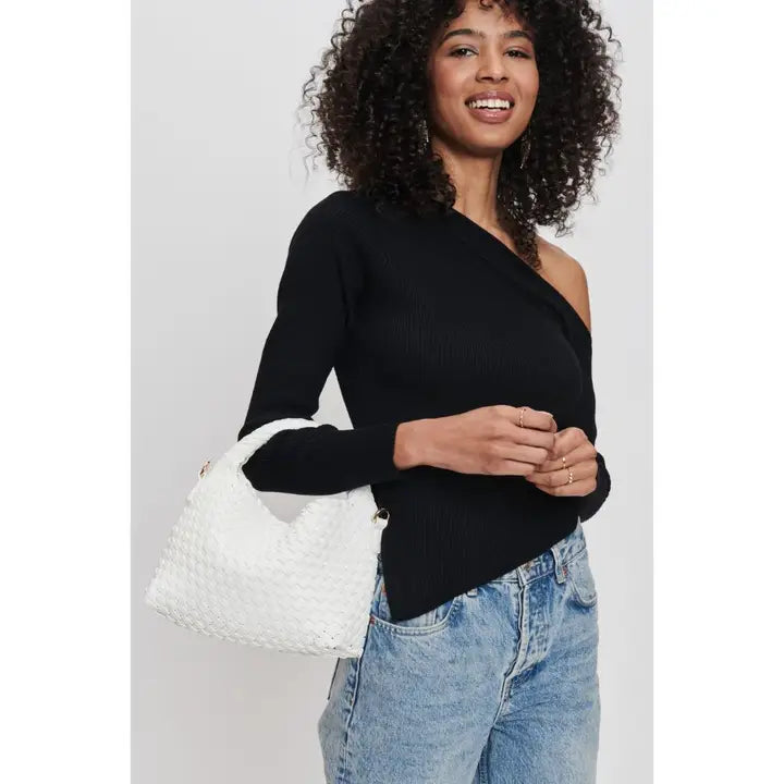 Jessamine Woven Vegan Leather Crossbody